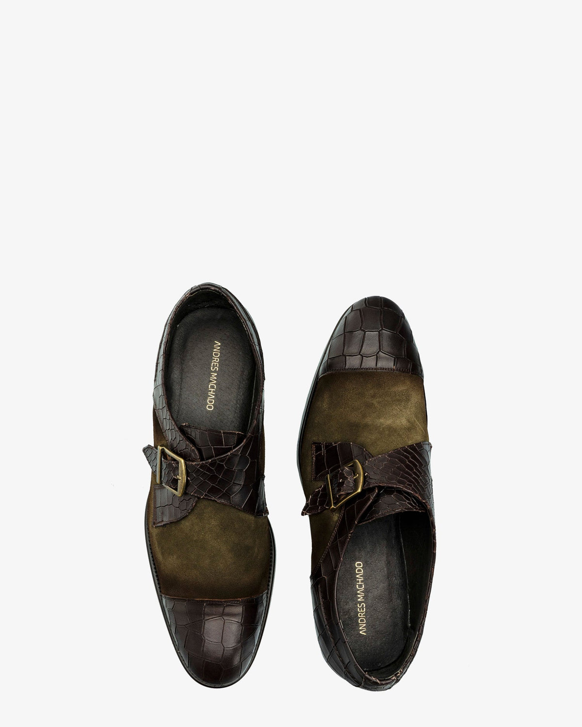 Zapato monk serraje coco marrón