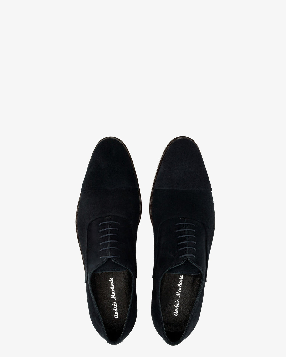 Men's Dress Shoes in Navy Split Leather