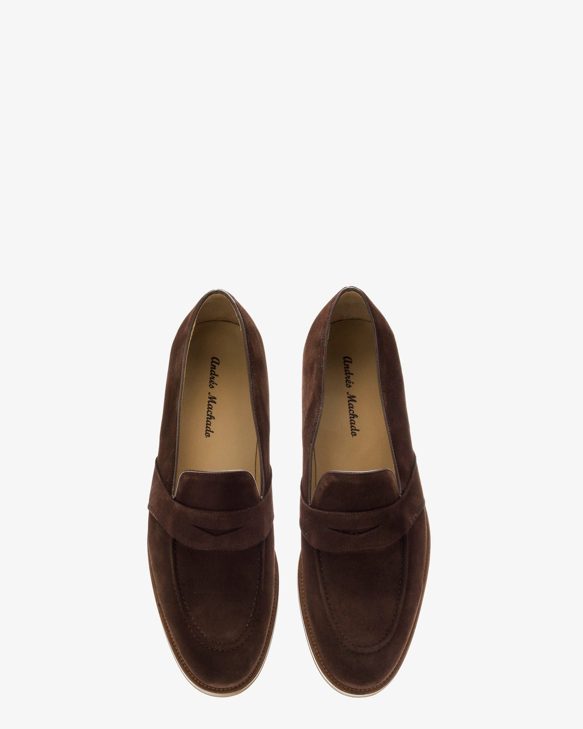 Brown suede moccasin