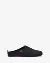 Unisex Black Felt Slippers