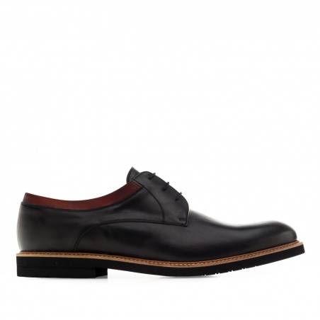 Men's Bluchers in Black Leather