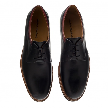 Men's Bluchers in Black Leather