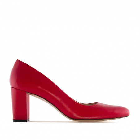 Court Shoes in Red Leather