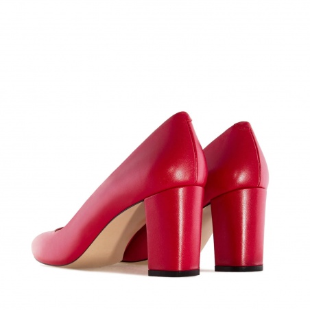 Zapato Salón Piel Rojo