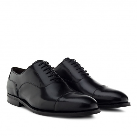 Oxford Shoes in Black Antik Leather