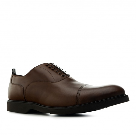 Zapatos estilo Oxford en Piel de color Marron