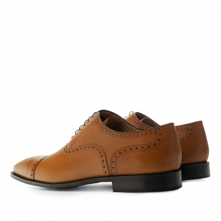 Zapatos estilo Oxford en Piel color Cuero