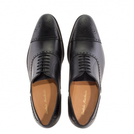 Zapatos estilo Oxford en Piel Negro