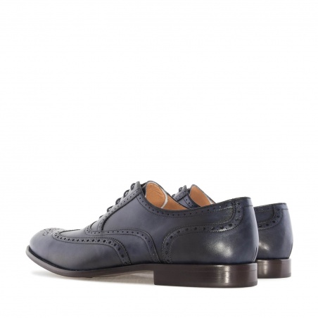 Zapato de Caballero estilo Oxford en Piel Azul
