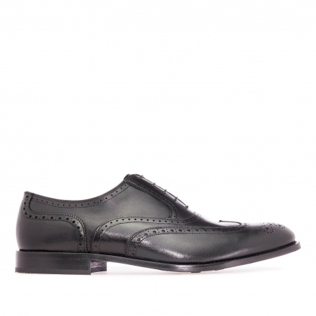 Mens Oxford shoes in Black Leather