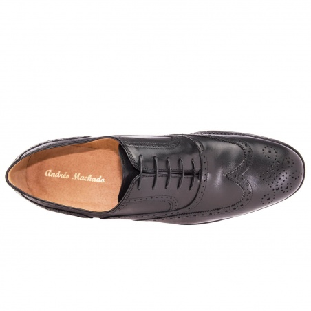 Mens Oxford shoes in Black Leather