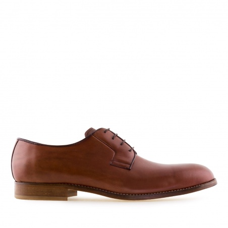 Mens Shoes Lace-ups Oxford shoes Brown Mezlan One-piece Leather Oxfords in Cognac for Men 