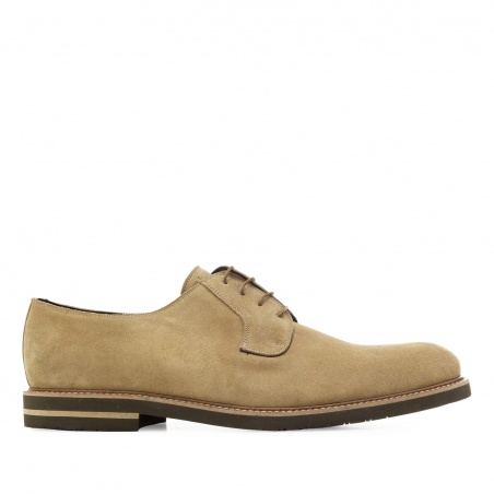 Oxford Shoes in Sand Split Leather