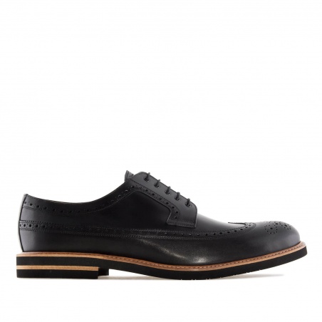 Zapato estilo Blucher en Cuero Negro