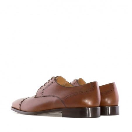 Men's Brogues in Mahogany coloured Leather