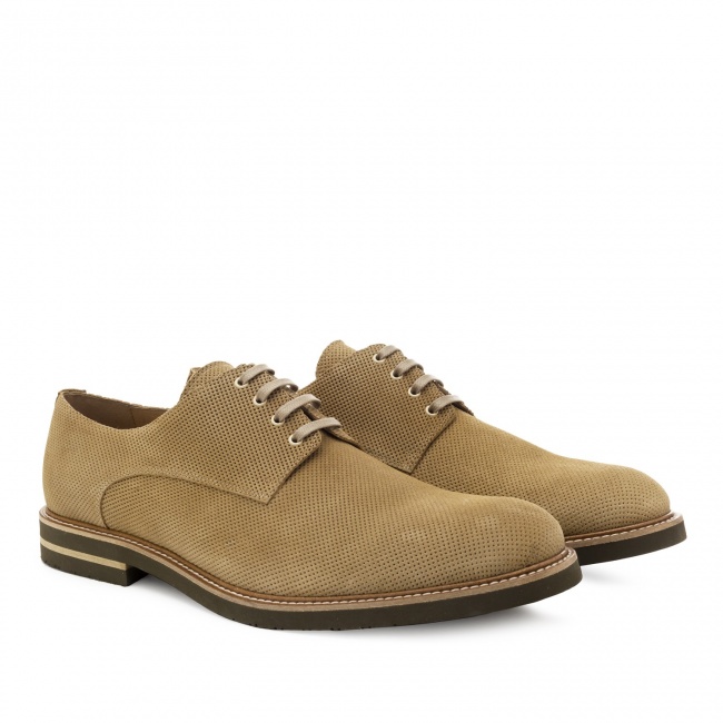 Natural Mens Shoes Lace-ups Oxford shoes A.Testoni Leather Lace-up Shoes in Camel for Men 