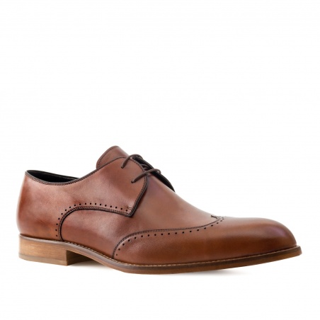 Men's Oxford Shoes in Mahogany Leather