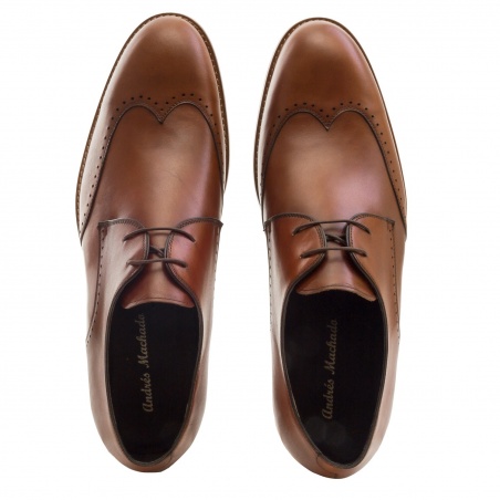 Men's Oxford Shoes in Mahogany Leather