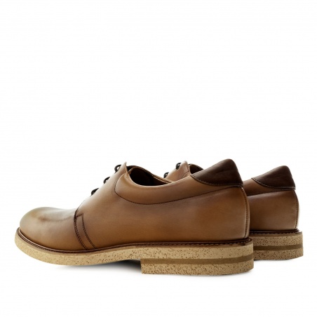 Men's Dress Shoes in Tan Leather