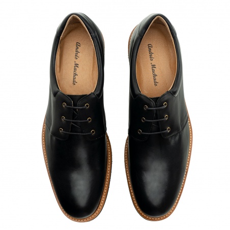 Men`s Dress Shoes in Black Leather