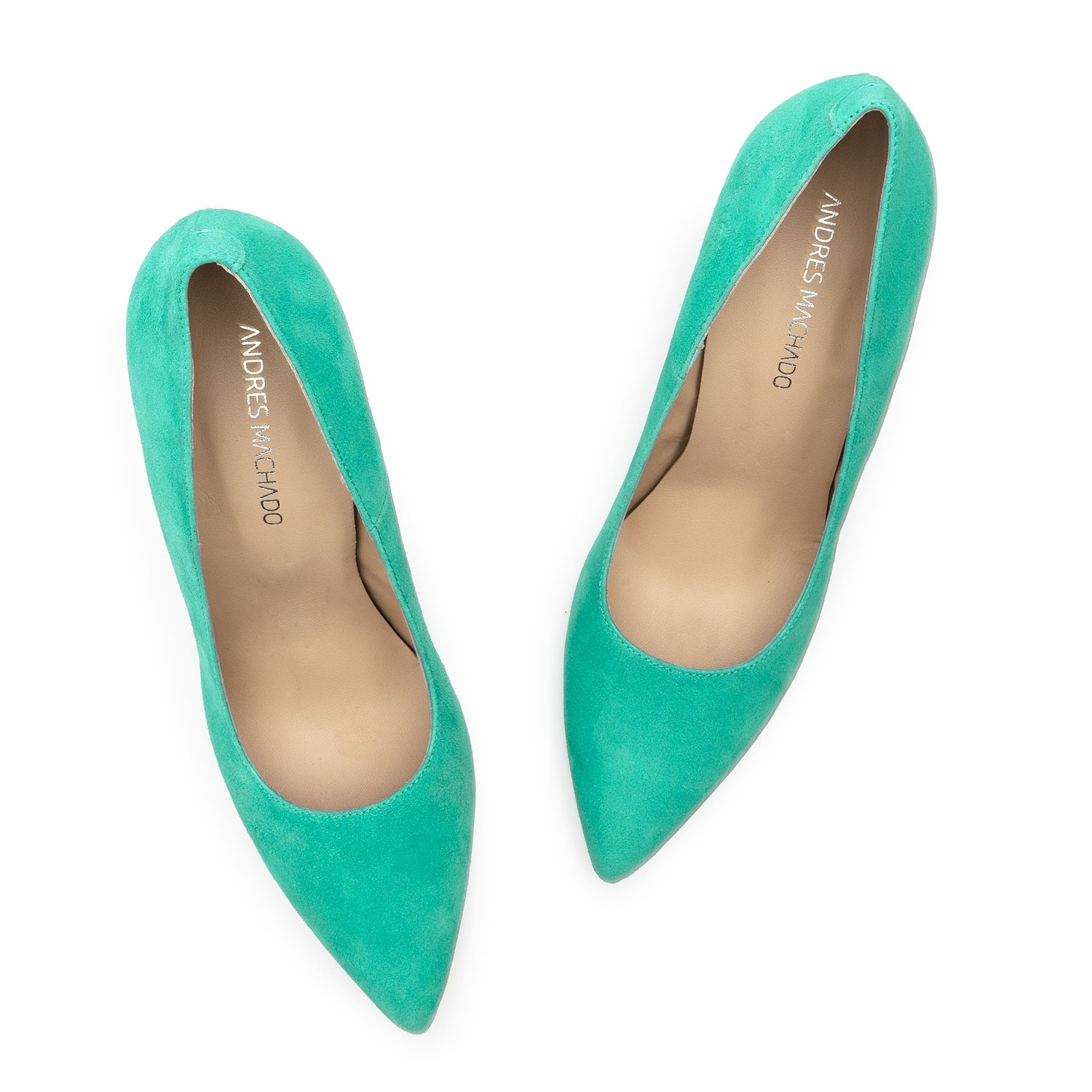 Blissfull Turquoise, Brooch Detail Court Shoes | Dune London