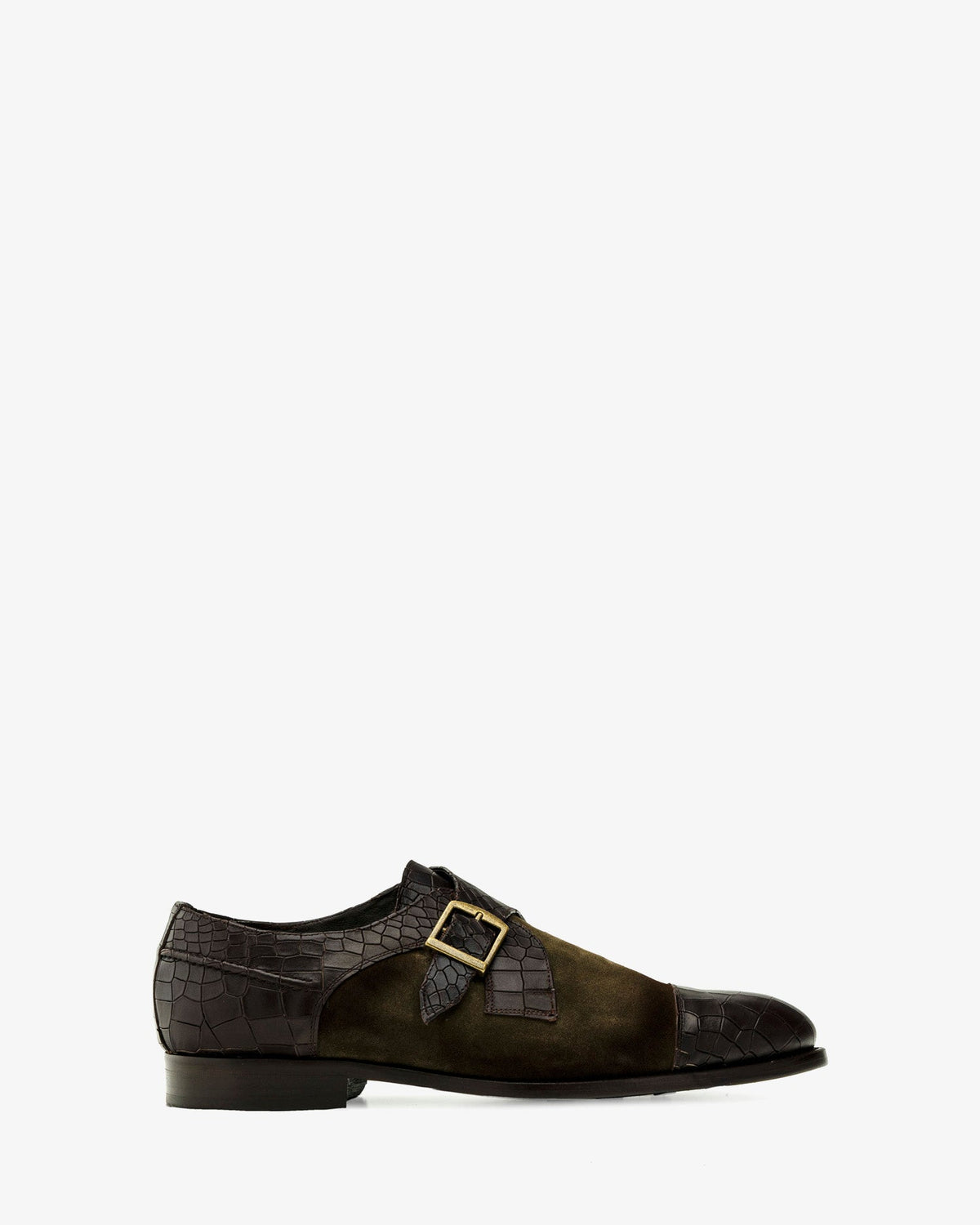 Zapato monk serraje coco marrón
