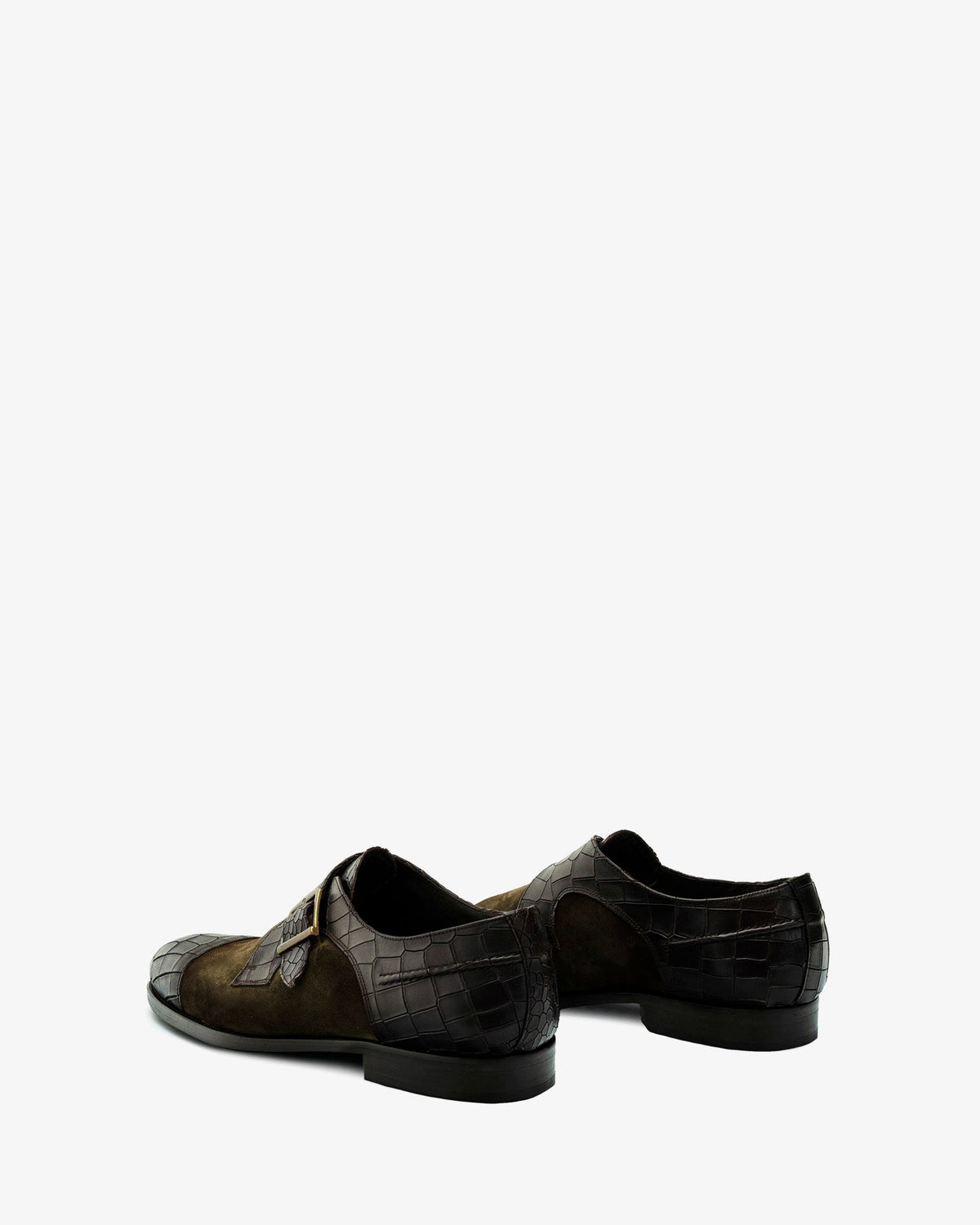Zapato monk serraje coco marrón