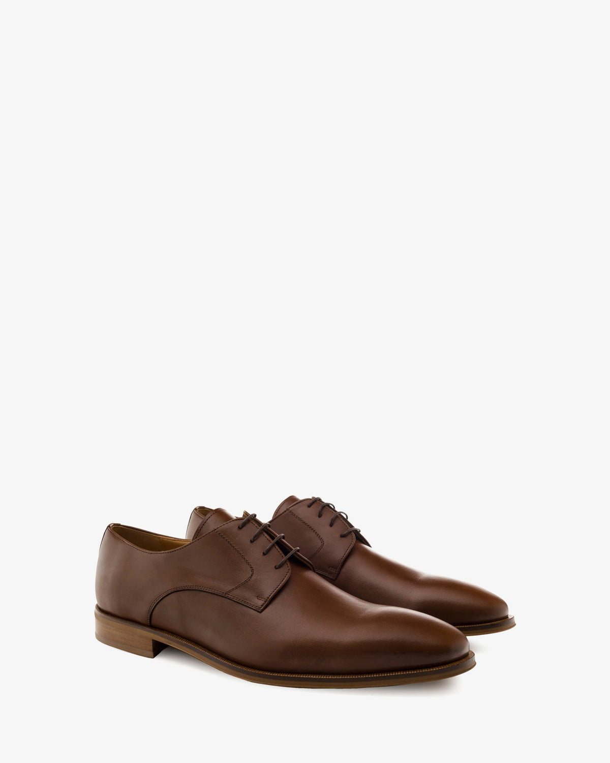 Zapato en cuero marron