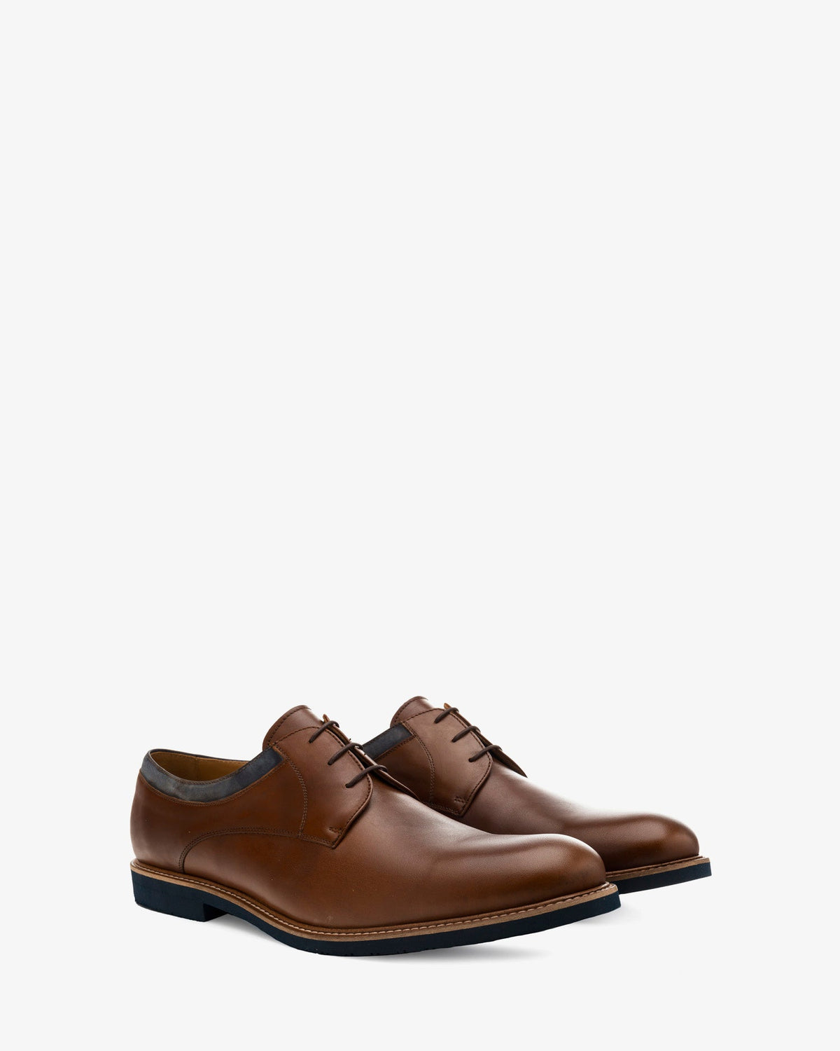 Men's Bluchers in Brown Leather