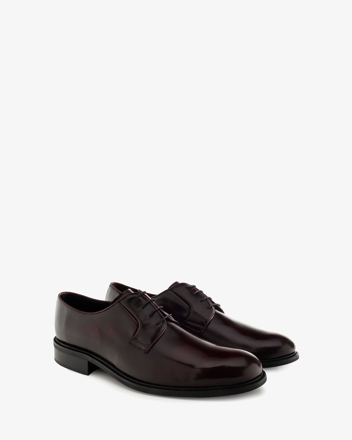 Antik Burgundy Leather Lace-Up Shoes