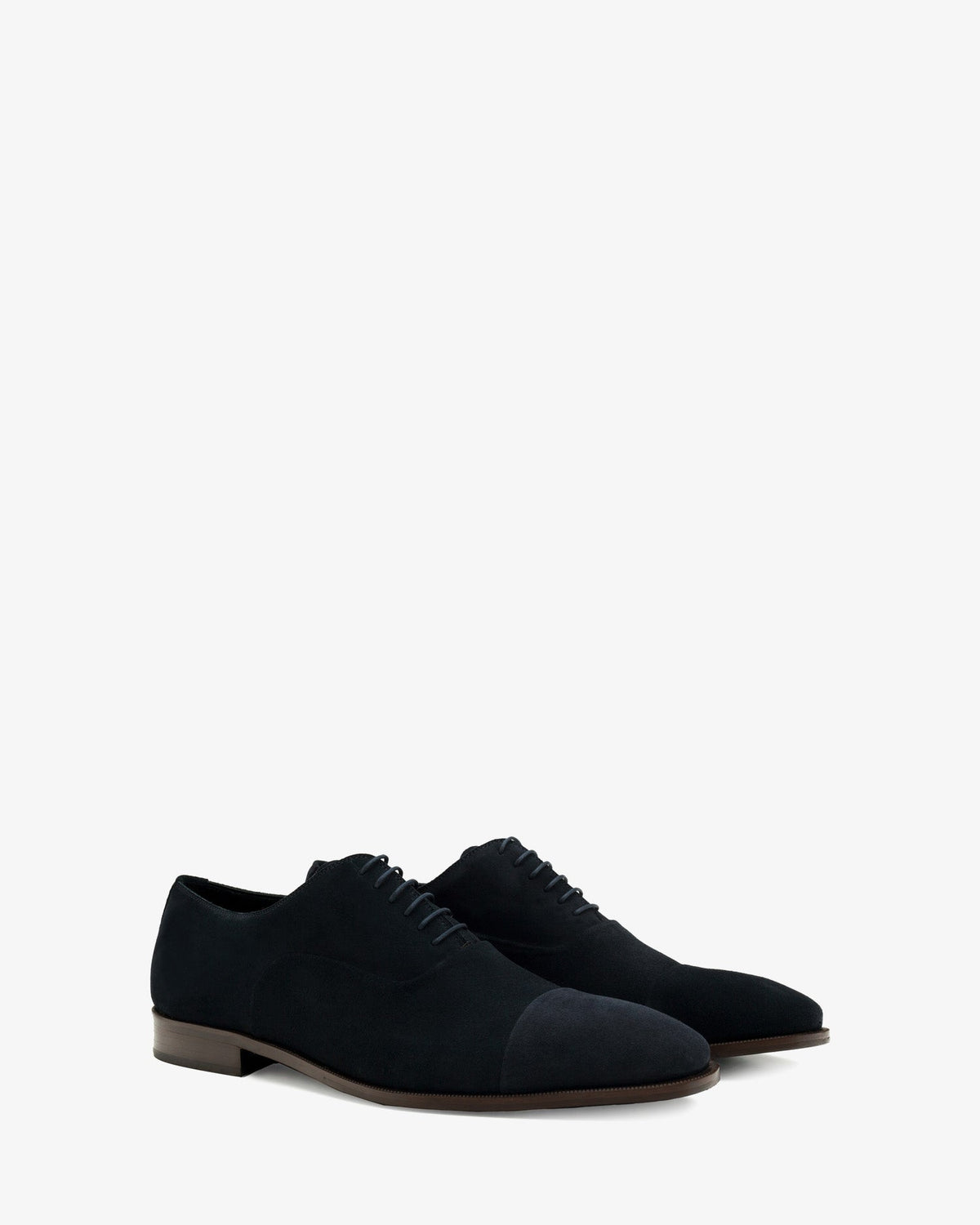 Men's Dress Shoes in Navy Split Leather