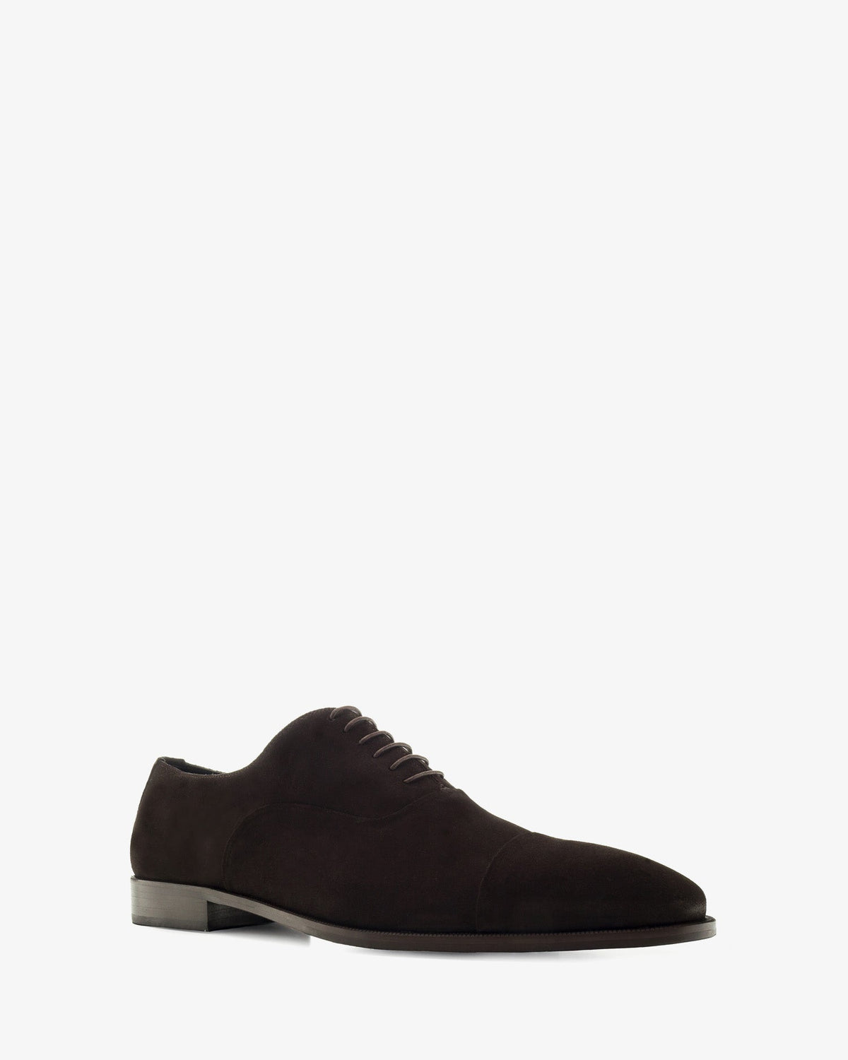 Zapato de vestir en serraje marron