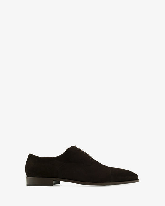 Zapato de vestir en serraje marron