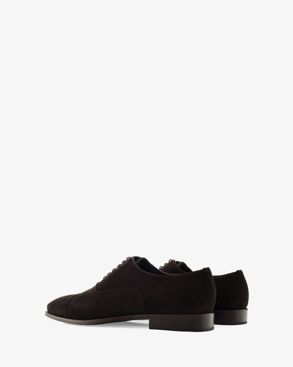 Zapato de vestir en serraje marron