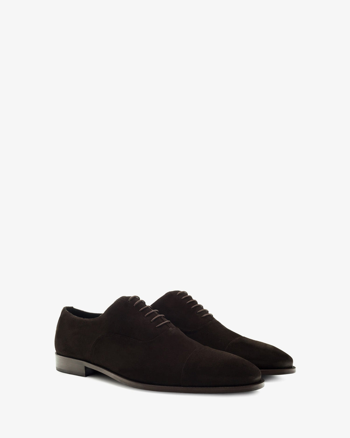 Zapato de vestir en serraje marron
