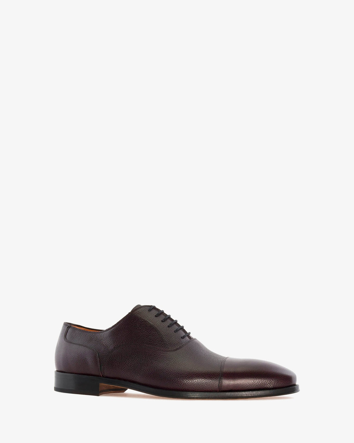 Oxford style Shoes in Burgundy-Brown Leather