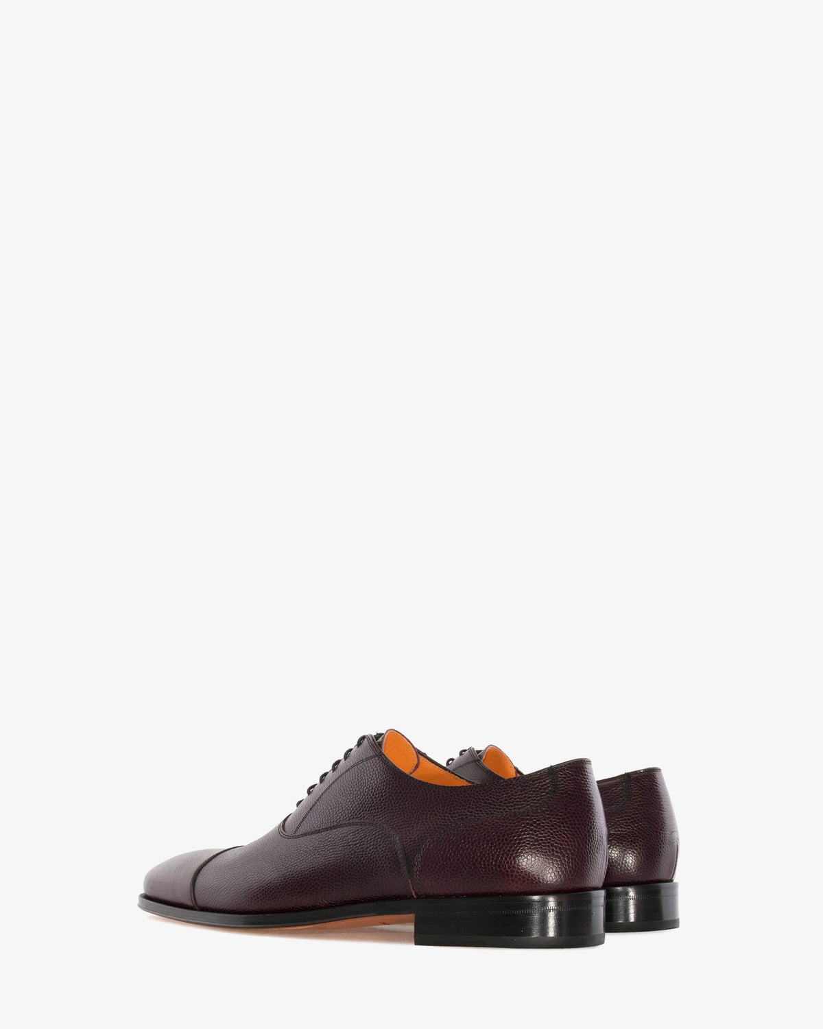 Oxford style Shoes in Burgundy-Brown Leather