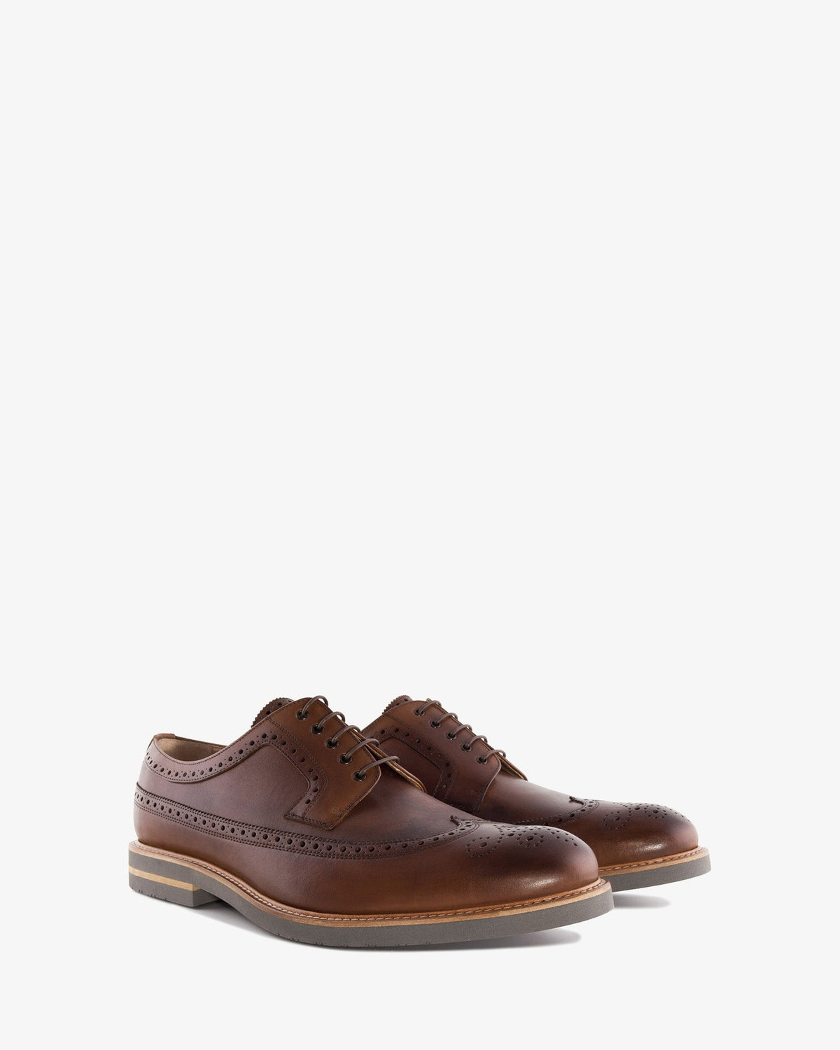 Oxford Shoes in Brown Leather