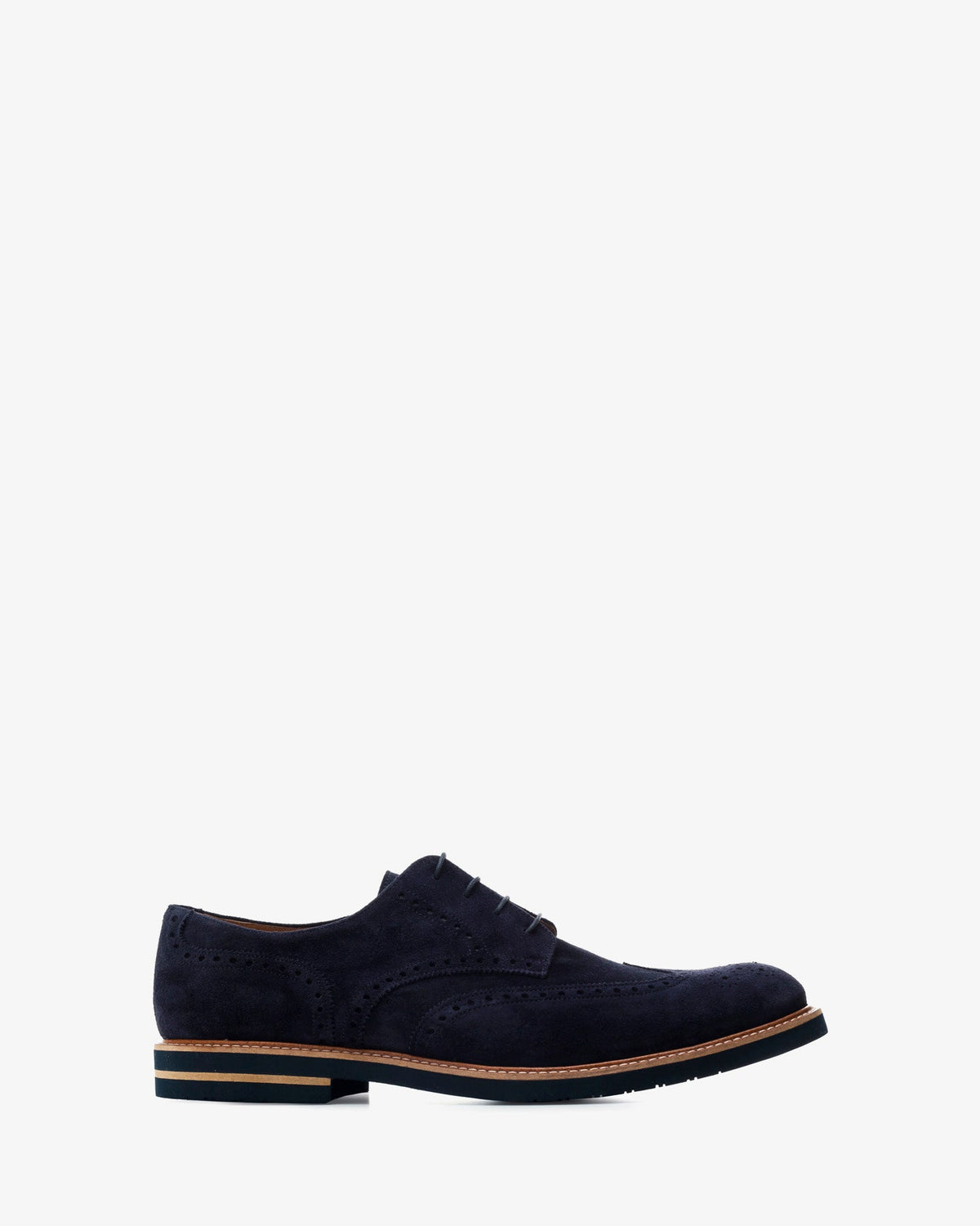 Navy suede oxford style shoes