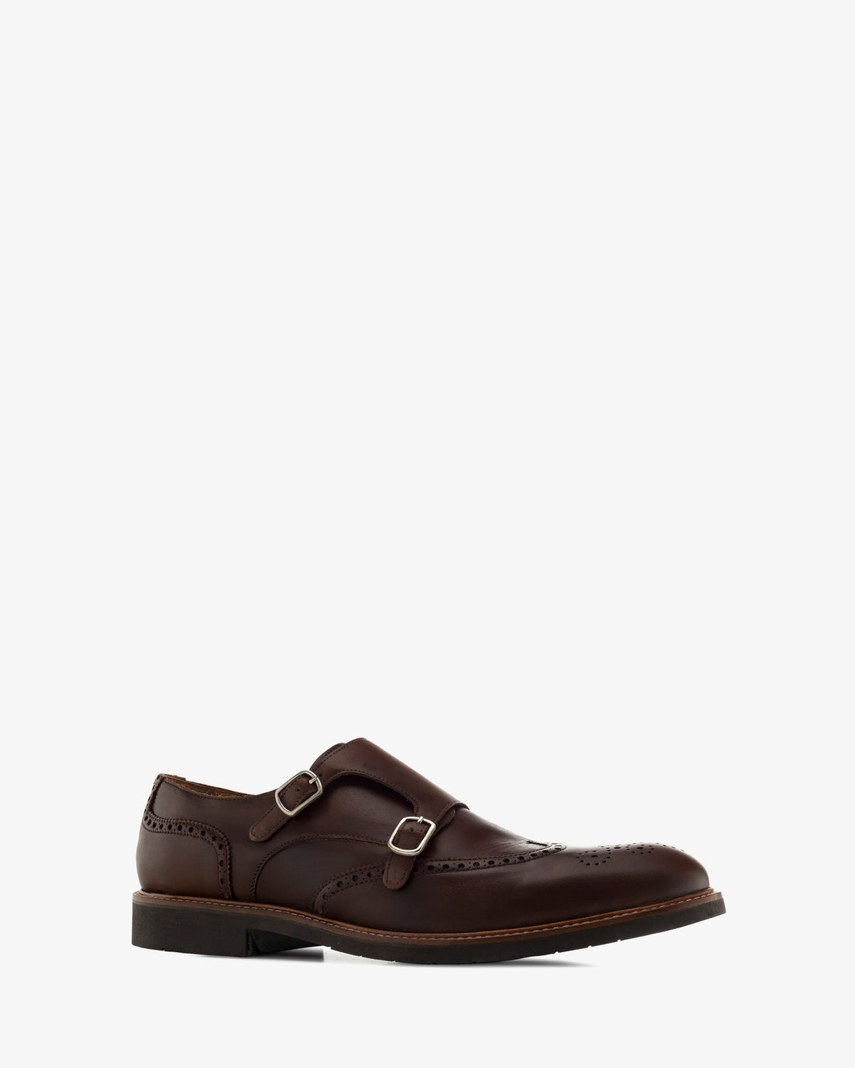 Zapato monk piel marron
