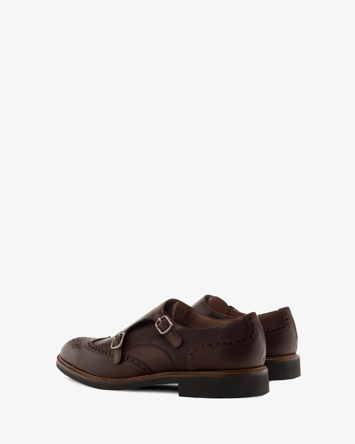 Zapato monk piel marron