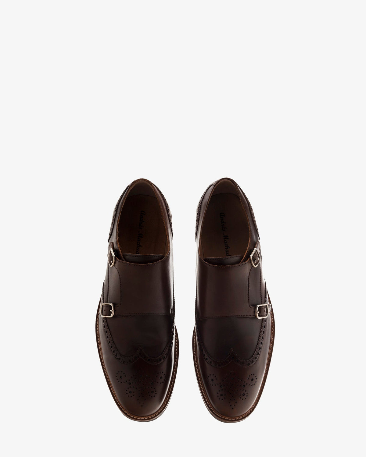 Zapato monk piel marron