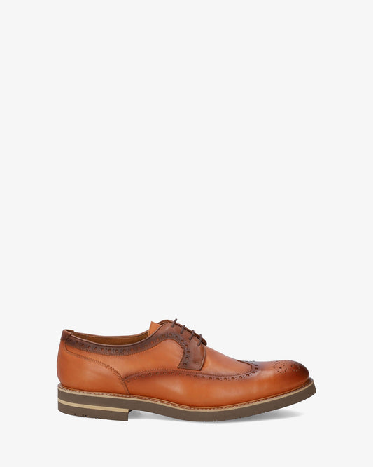 Zapato oxford piel color cuero