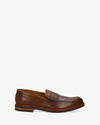 Mahogany leather loafers