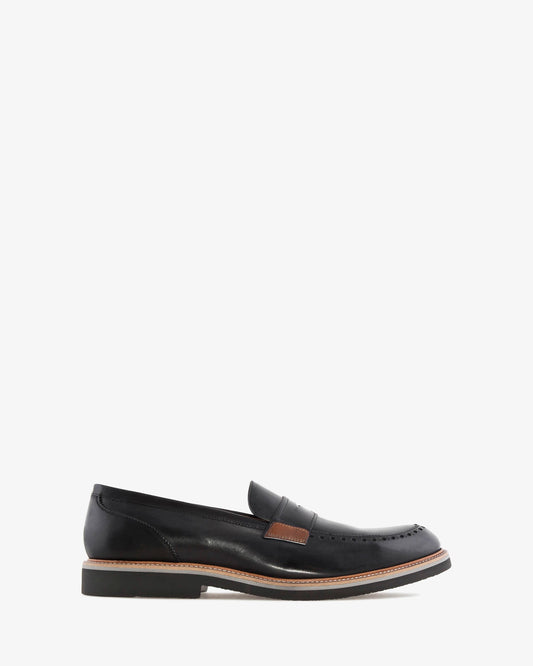 Mocasines en piel negro