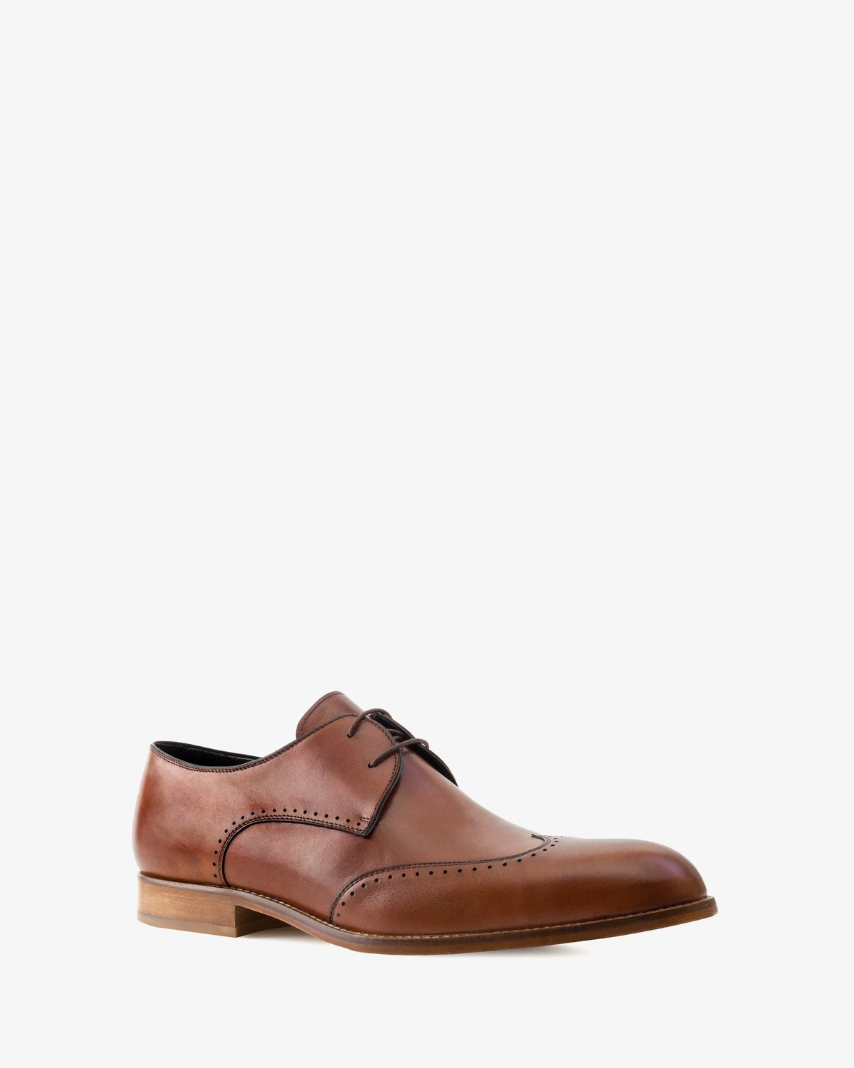 Mahogany leather oxford shoes