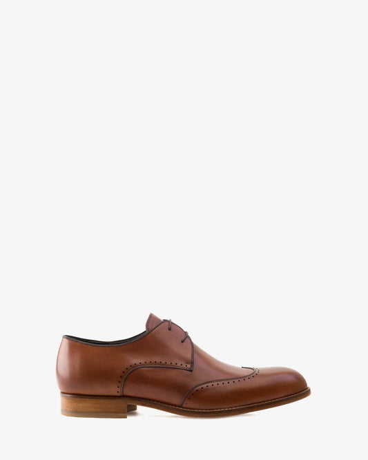 Zapatos oxford piel caoba