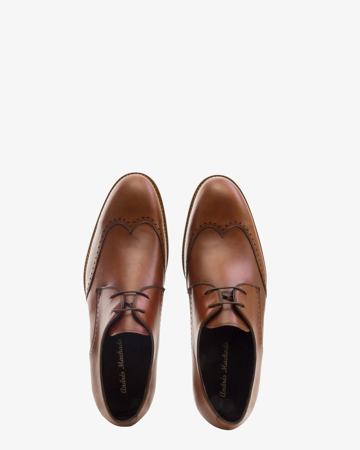 Mahogany leather oxford shoes
