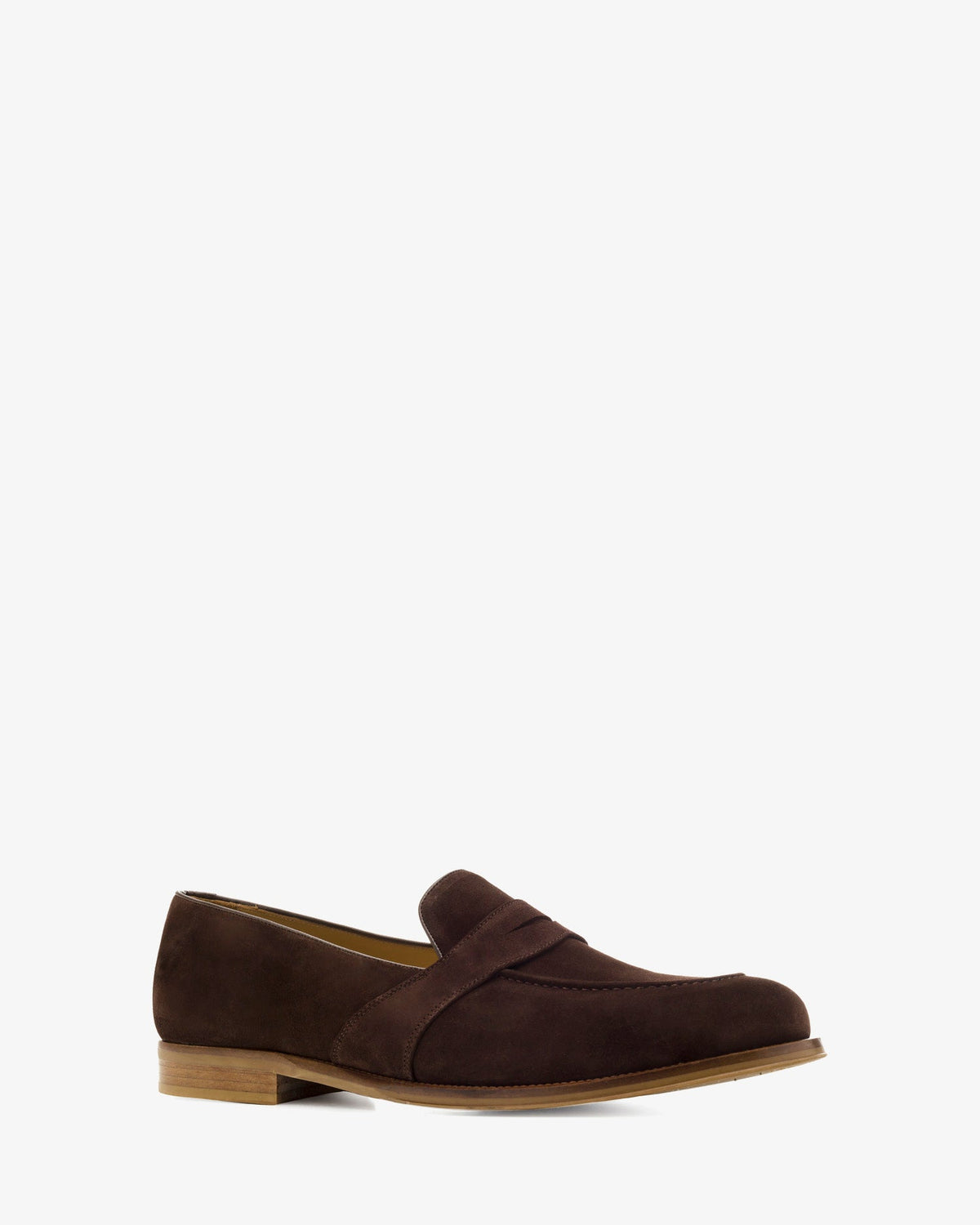 Brown suede moccasin