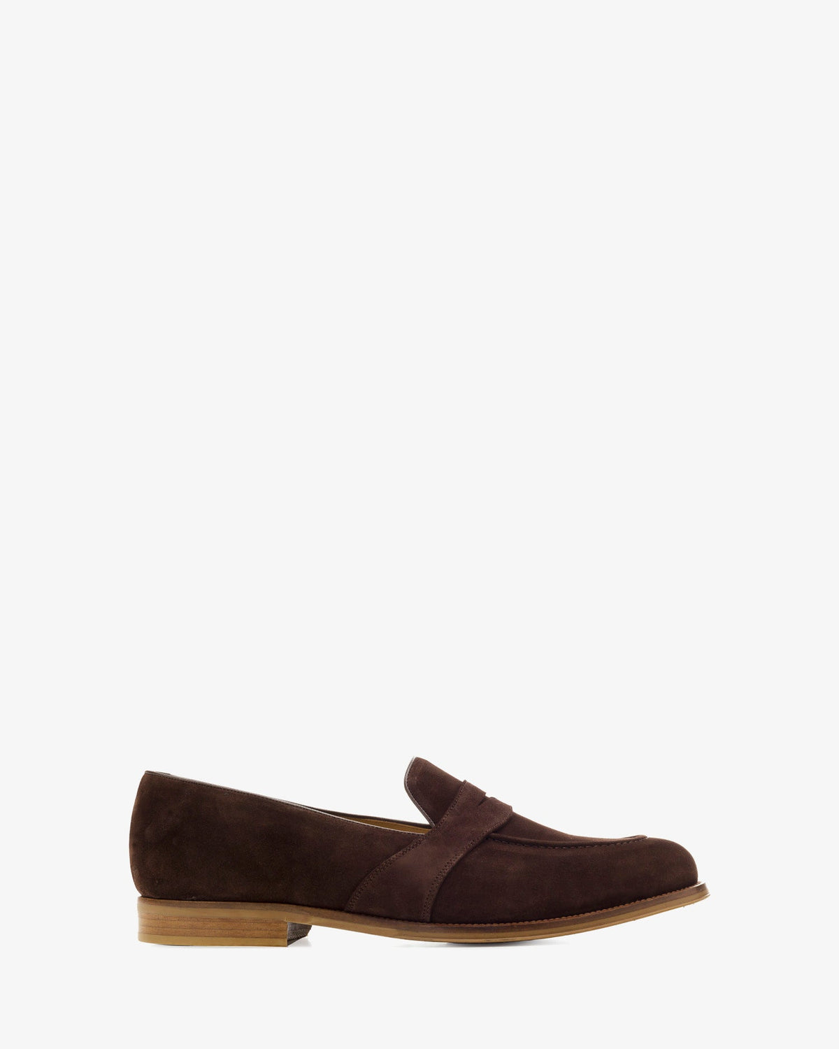 Brown suede moccasin